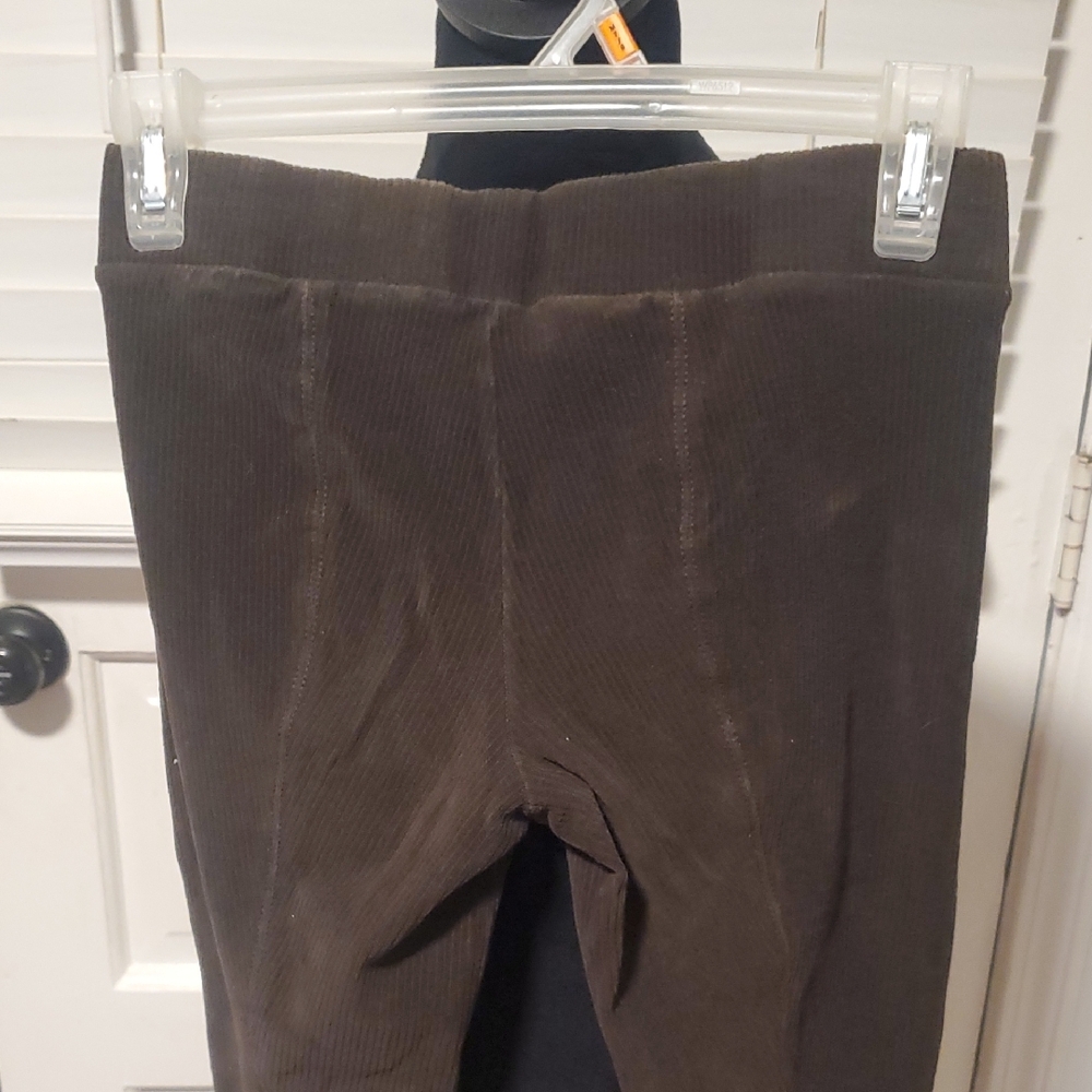 Vince Elastic Waistband Leggings - Brown Corduroy - Picture 7 of 8